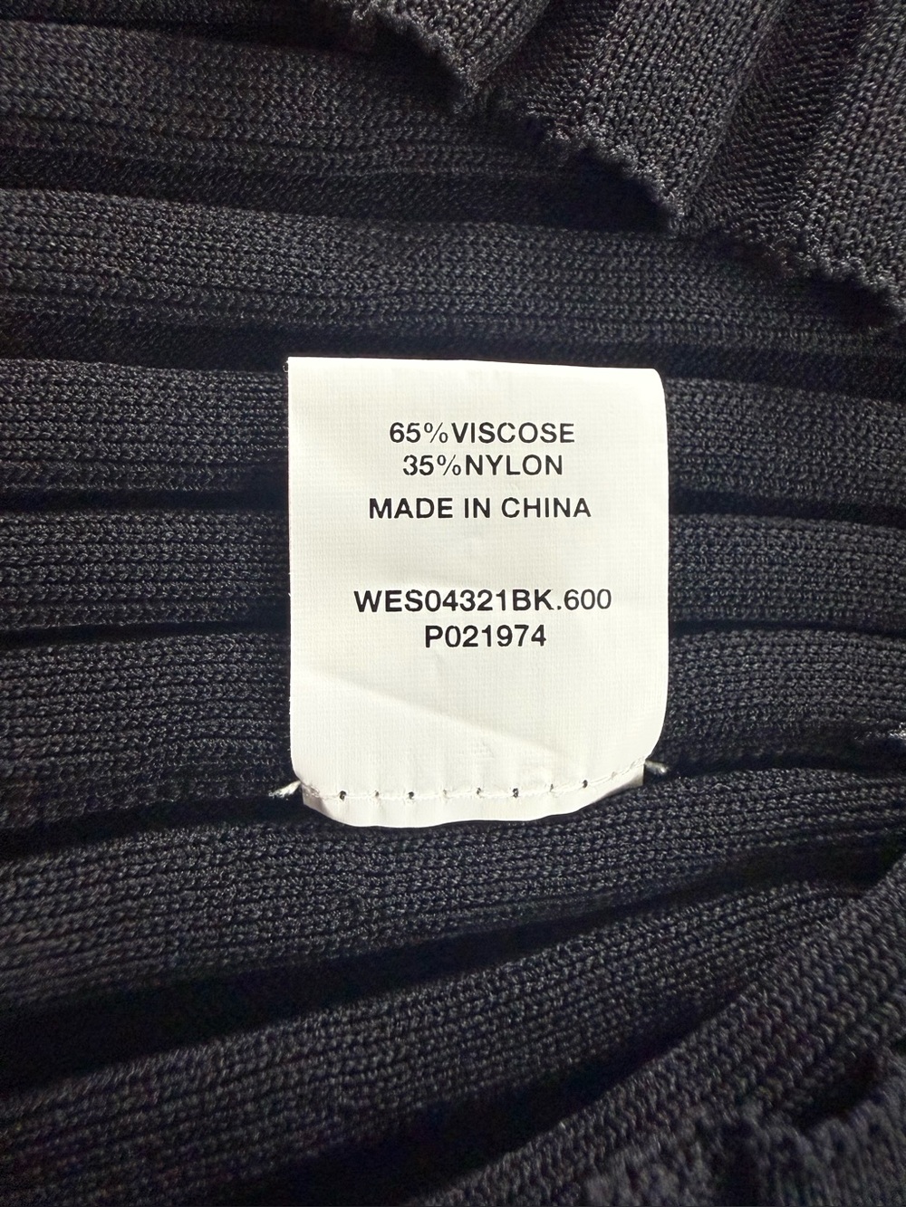 DISSH Black Rib Knit Polo Crop Button Up Top Sweater NWT Size S - Picture 10 of 10